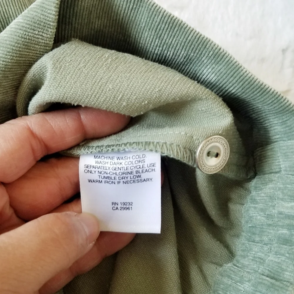 Alfred Dunner Jacket and Pant Set Sage color